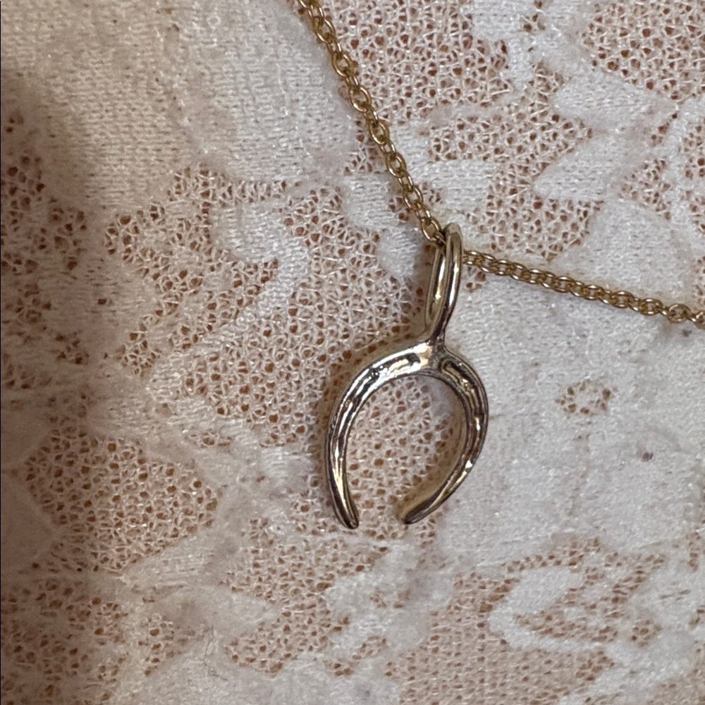 Vintage Gold-tone “Lucky” Charm Necklace - Picture 4 of 7